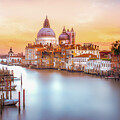 Venetian Dreamscape,  Sunset Over the Grand Canal