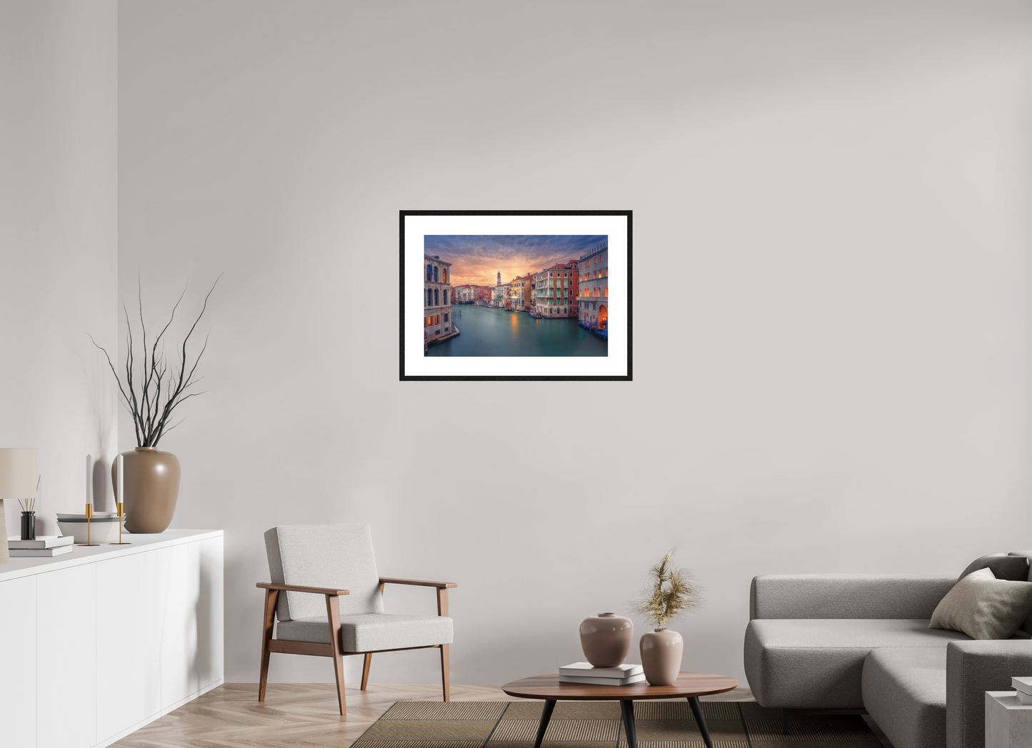 75 x 50 cm, Framed Fine Art Stillness at Sunrise