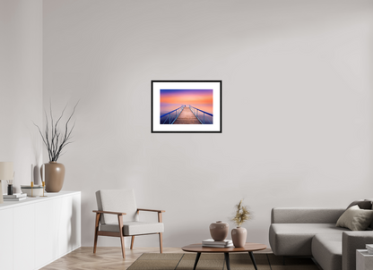 60 x 40 cm, Framed Fine Art Solitude at Sunset