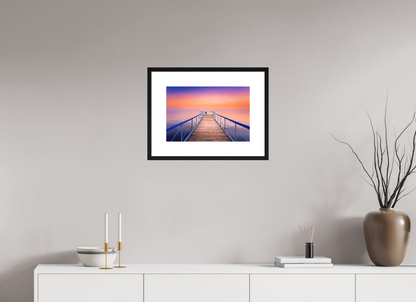 45 x 30 cm, Framed Fine Art Solitude at Sunset