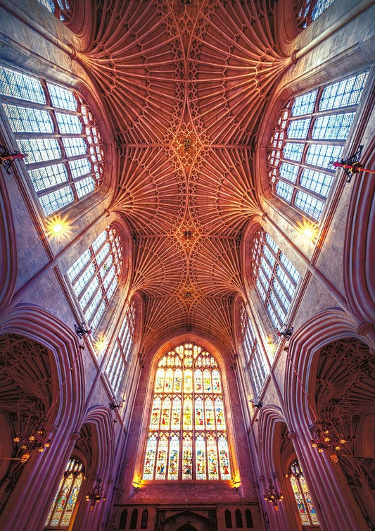 The ceiling of Bath Abbey a fine art photograph