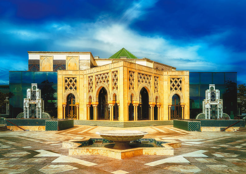 Moroccan Pavilion in Seville’s Radiant Light, in Seville, with warm light