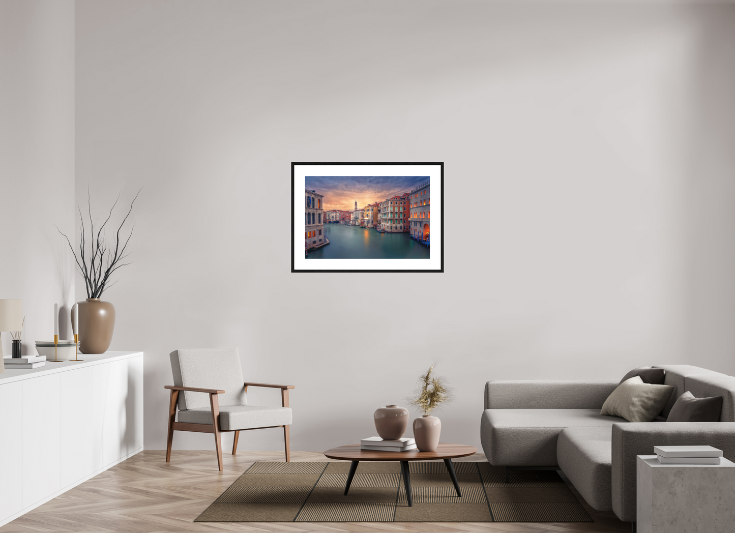 90 x 60 cm, Framed Fine Art Stillness at Sunrise