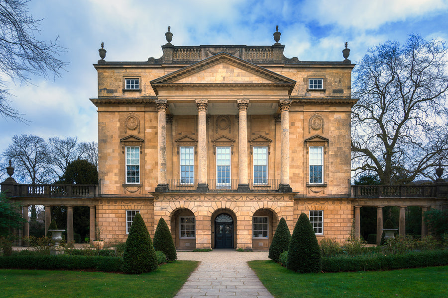 Holburne Museum in Bath photographed in colour showing Georgian architecture symmetry and warm stone facade
