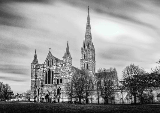 The Eternal Watch – Salisbury Cathedral in Black and White
